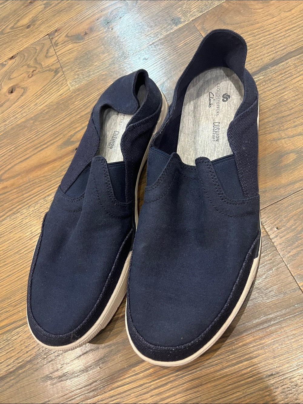 Clarks Men’s Navy Slip-On Loafers